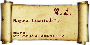 Magocs Leonidász névjegykártya
